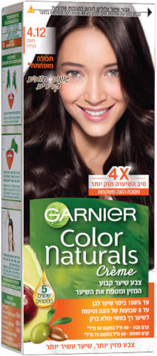 צבע לשיער קולור נטורלס 4.12 חום קרח