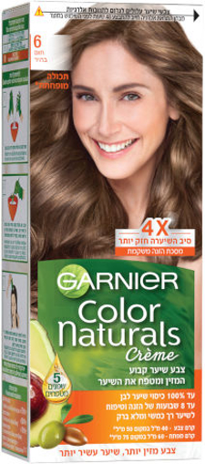 צבע לשיער קולור נטורלס 6 חום בהיר