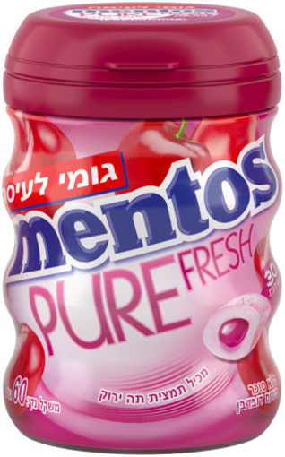 מסטיק מנטוס ללא סוכר פיורפרש בטעם דובדבן